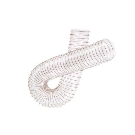 Tubo flex aspirazione poliuretano con spirale acciaio ramato flessibile